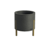 kvetinac_v1_maly_seda 3D tisknutý květináč malý šedý