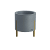 kvetinac_v1_maly_svetlomodra 3D tisknutý květináč malý světle modrý