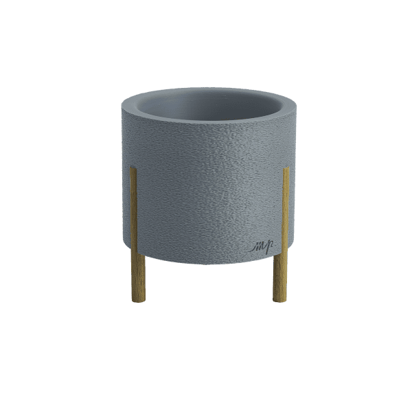 kvetinac_v1_maly_svetlomodra 3D tisknutý květináč malý světle modrý