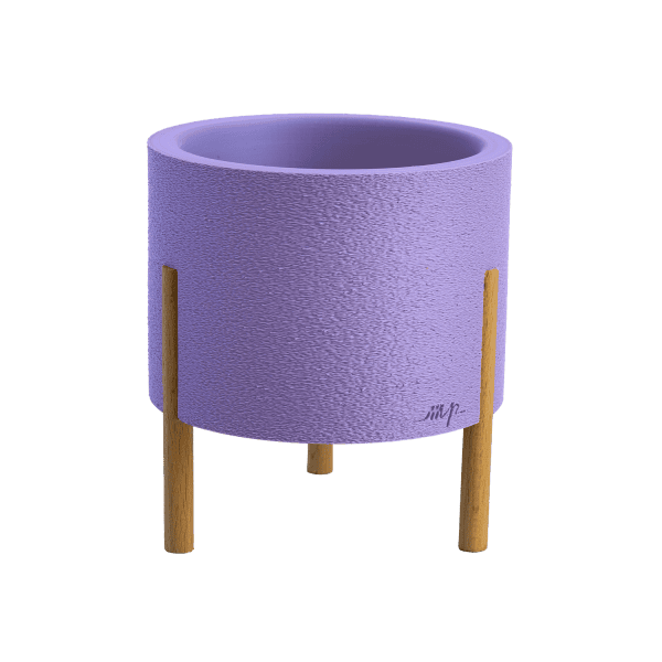 kvetinac_v1_stredny_fialova 3D tisknutý květináč střednífialový