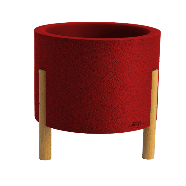 kvetinac_v1_velky_cervena 3D tisknutý květináč velký červený