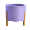 kvetinac_v1_velky_fialova 3D tisknutý květináč velký fialový